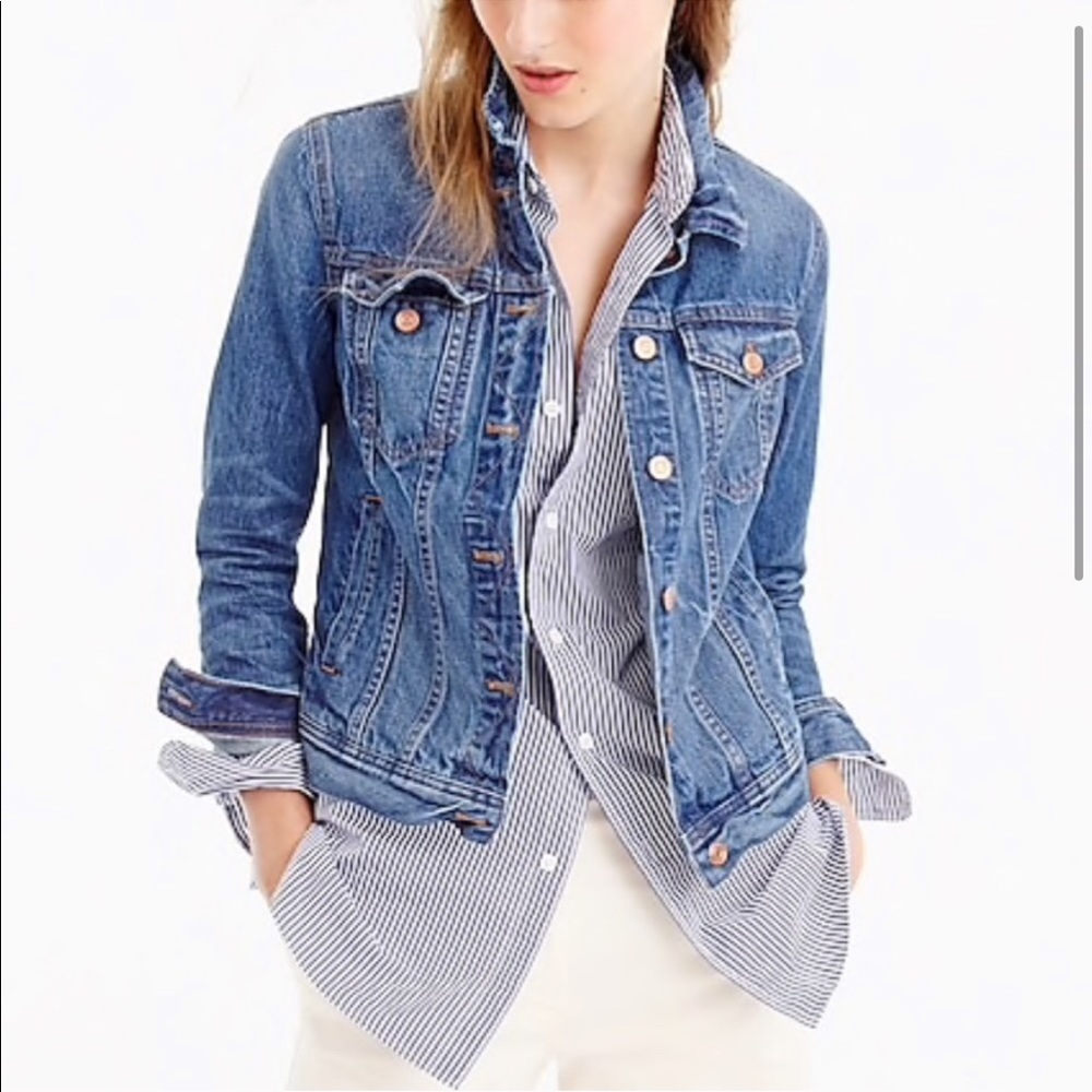 J crew denim jacket size small